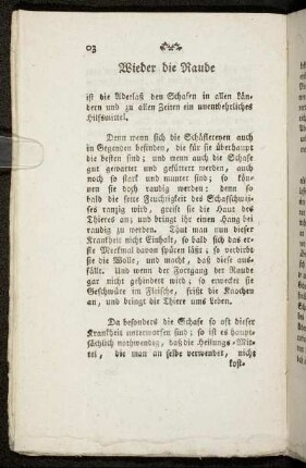 Wieder die Raude.