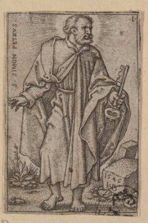 Apostel Petrus, aus der Folge der zwölf Apostel