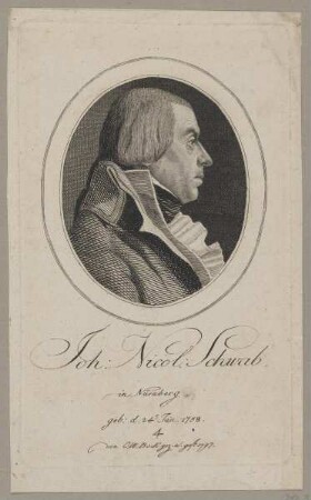 Bildnis des Joh. Nicol. Schwab