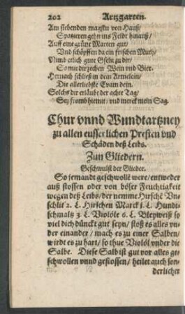 Zun Gliedern.