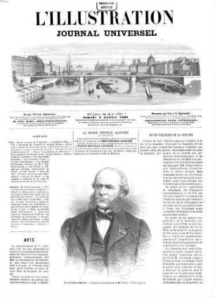 L' illustration : journal universel. 52. 1868 = Juli - Dez.