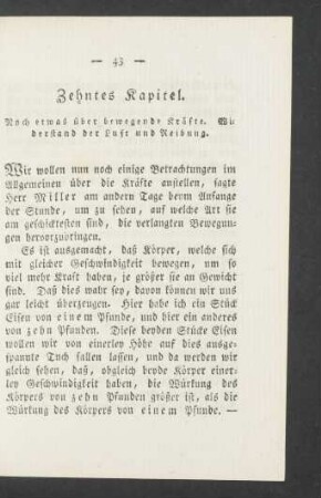 Zehntes Kapitel. Noch etwas über die bewegenden Kräfte. [...]