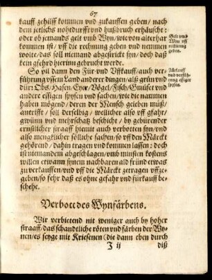 Verbott des Wynfärbens