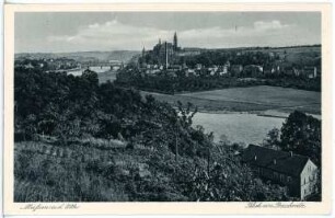 Meißen. Blick von Proschwitz auf Meißen