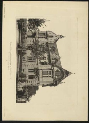 Tafel 5. Doppelvilla, Holzhausenstrasse 50 und 52, Frankfurt a. M. Architekt: Schmidt-Diehler