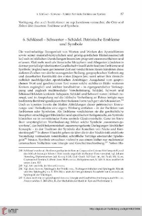 6. Schlüssel – Schwerter – Schädel. Petrinische Embleme und Symbole