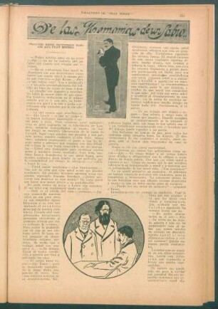 De las memorias de un Sabio : Folletines de "Fray Mocho"