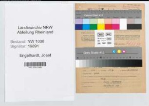 Entnazifizierung Josef Engelhardt, geb. 08.05.1896 (Ingenieur)