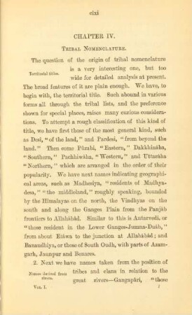 Chapter IV. Tribal nomenclature