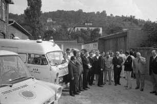 Einweihung einer neuen Rettungswache des Arbeiter-Samariter-Bundes beim Durlacher Friedhof