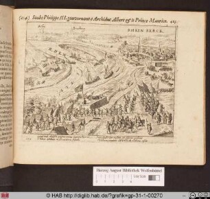 [Ambrosio Spinola erobert Berck am Rhein]