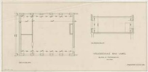 Grund, Peter; Bad Vilbel; Ernst Reuter Schule - Block E Physikraum (Grundriss; Schnitt)