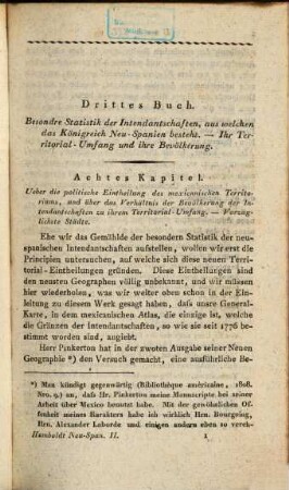 Versuch über den politischen Zustand des Königreichs Neu-Spanien : enthaltend Untersuchungen über die Geographie des Landes ..., 2