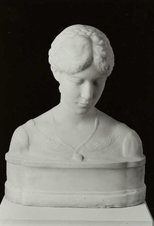 Büste Louise Diez, geb. Calberla : Robert Diez (1844-1922). Büste Louise Diez geb. Calberla