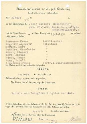 Bentele, Josef