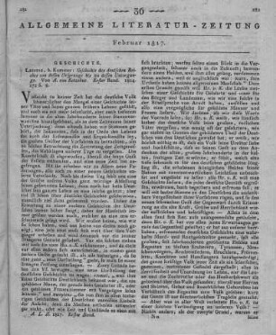 Kotzebue, A. v.: Geschichte des Deutschen Reiches von dessen Ursprunge bis zu dessen Untergange. Bd. 1. Leipzig: Kummer 1814