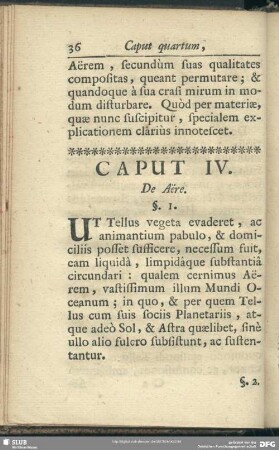 Caput IV. De Aëre