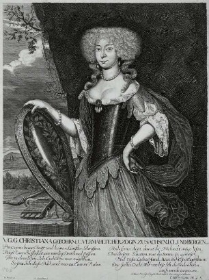 Christiane, Herzogin von Sachsen-Eisenberg, geb. Herzogin von Sachsen-Merseburg