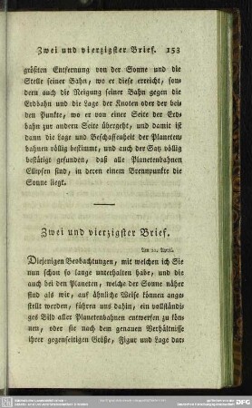 Zwei und vierzigster Brief