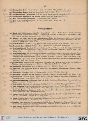 Verschiedenes (Nr. 616-662)