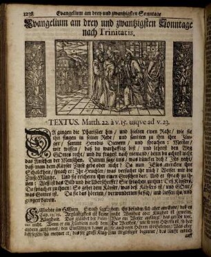 Evangelium am drey und zwantzigsten Sonntage nach Trinitatis. - Evangelium am fünff und zwantzigsten Sonntage nach Trinitatis.