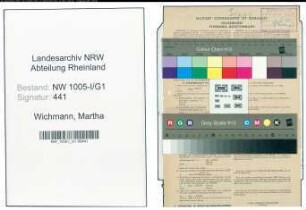 Entnazifizierung Martha Wichmann , geb. 24.12.1904 (Sekretaerin)