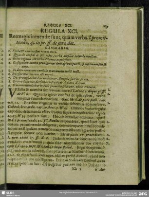 Regula XCI. Resmagis intuendae sunt, quàm verba