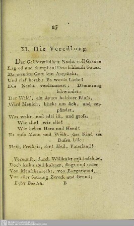XI. Die Veredlung