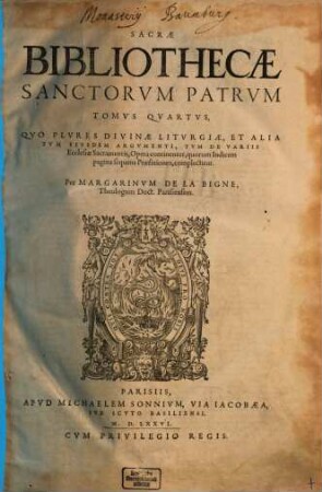 Sacra bibliotheca sanctorum Patrum. 4