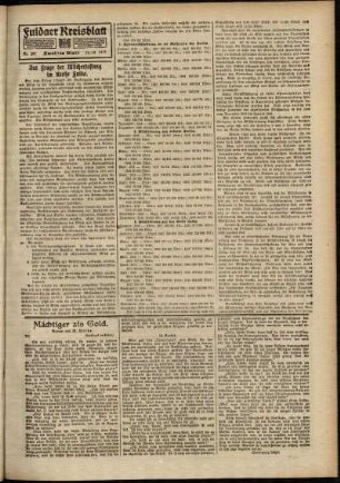 Zweite Ausgabe vom Samstag, den 13. Dezember 1919.