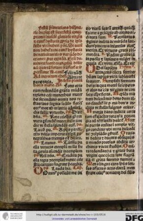 Antiphon: Fons ortorum redundans...