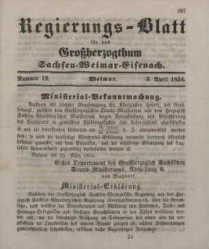 Nr. 19 : 5. April 1854