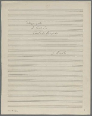 Concertos, Sketches, cemb, orch, op.14, LüdD p.443 - BSB Mus.N. 119,64 : Skizzen zum // 2. Satz des // Cembalokonzerts // H. Distler