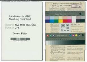 Entnazifizierung Peter Zerres , geb. 19.04.1906 (Techniker)