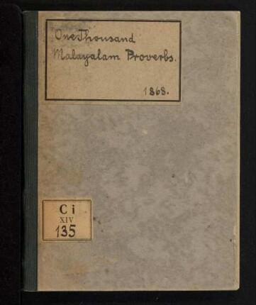 Oru āyiram paḻañcol : One Thousand Malayalam Proverbs