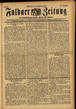 Ausgabe vom Mittwoch, den 19. Dezember 1894.