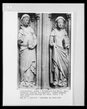 Weibliche Heiligenfiguren
