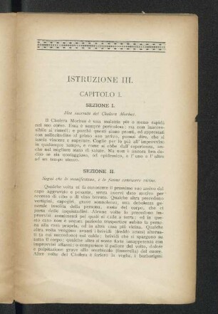 Istruzione III.