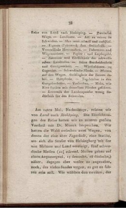 Reise von Lund nach Jönköping.