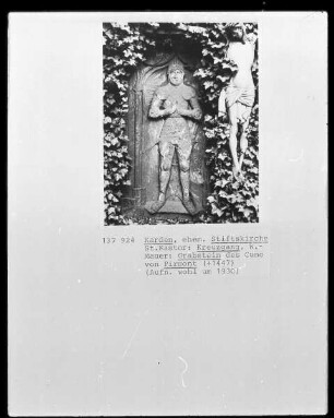 Grabstein des Cuno von Pirmont (+1447)