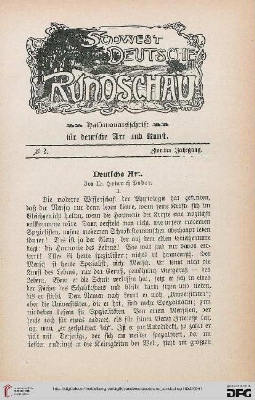 2: Deutsche Art, [2]