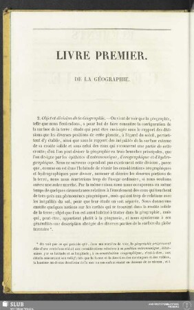 Livre premier. De la Géographie