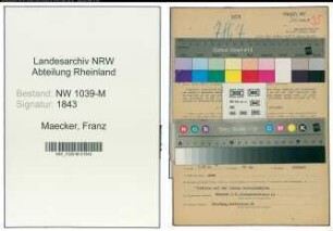Entnazifizierung Franz Maecker , geb. 07.05.1904 (Jurist)