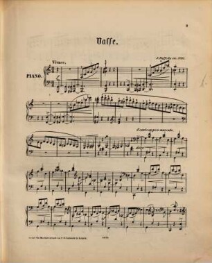 Deux caprices : pour piano ; op. 111, 2. Valse. - 10 S.
