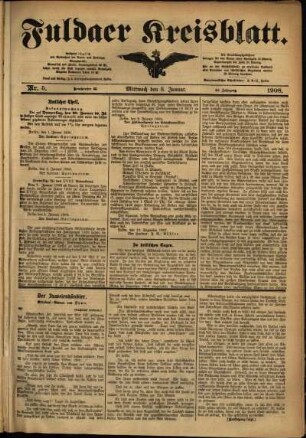 Ausgabe vom Mittwoch, den 08. Januar 1908.