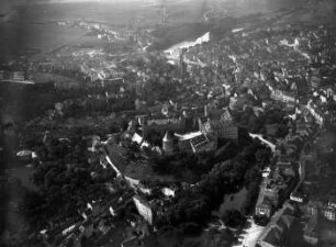 Das Schloss in Altenburg aus 20 m Höhe