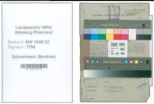 Entnazifizierung Bernhard Schuermann , geb. 22.06.1898 (Angestellter)