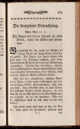 Die dreyzehnte Betrachtung