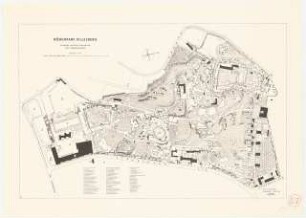 Grünanlagen 1954/1955 auf dem Killesberg, Stuttgart: Gesamtplan Höhenpark Killesberg 1:2500