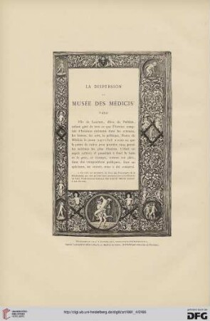 7: La dispersion du Musée des Médicis (1494)